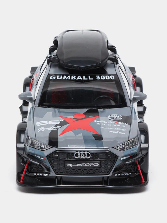 Audi RS6 Gumball 3000 Die-Cast Model – Camo Edition 1:24 Scale