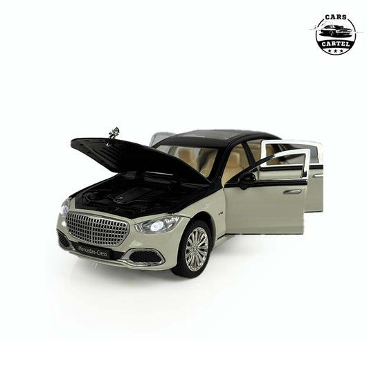 Mercedes Maybach S-Class 1:24 Diecast Model Car – Premium Metal Collectible with LED Lights & Rubber Tires