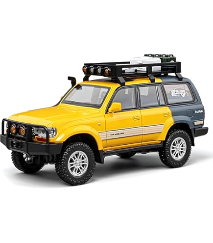 Toyota Land Cruiser LC80 Diecast Model Car 1:24 – Metal Build, Lights & Sound