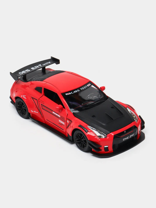 Nissan GT-R Style Racing Diecast Model – 1:24 Scale (Red)
