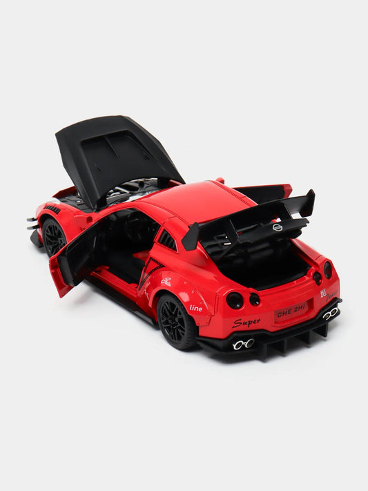 Nissan GT-R Style Racing Diecast Model – 1:24 Scale (Red)