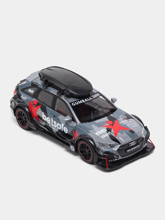 Audi RS6 Gumball 3000 Die-Cast Model – Camo Edition 1:24 Scale