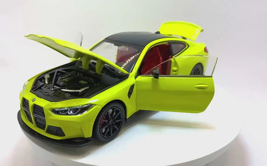 BMW M4 Competition 1:24 Diecast Model Car – LED Lights, Engine Sound & Metal Build