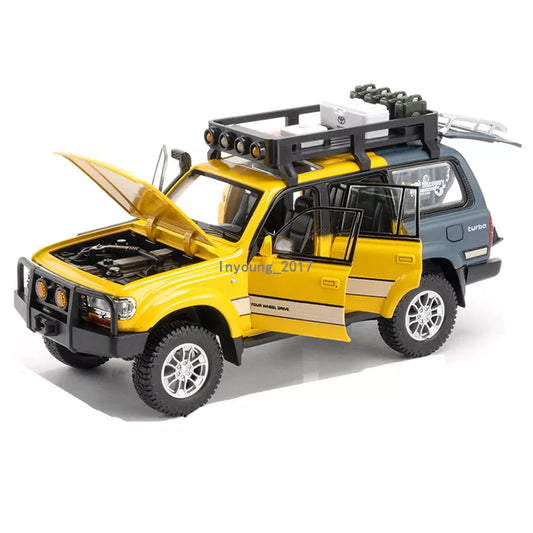 Toyota Land Cruiser LC80 Diecast Model Car 1:24 – Metal Build, Lights & Sound