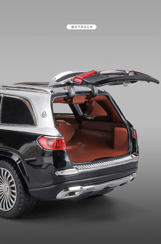 Mercedes Maybach GLS 600 1:24 Diecast Model Car – Metal Build with LED Lights and More